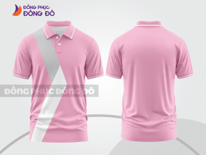 Mẫu thiết kế áo polo basic đồng phục công ty màu hồng phấn ctpb534
