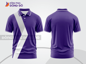 Mẫu thiết kế áo polo basic đồng phục công ty màu tím ctpb537