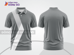 Mẫu thiết kế áo polo basic đồng phục công ty màu ghi xám ctpb539
