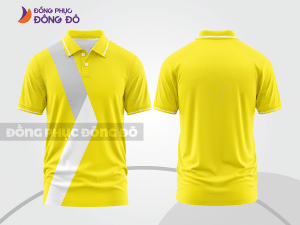 Mẫu thiết kế áo polo basic đồng phục công ty màu vàng ctpb542