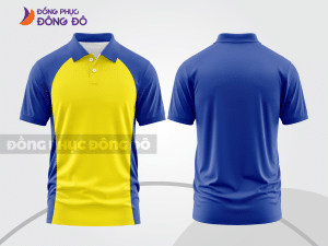 Mẫu thiết kế áo polo basic đồng phục công ty màu xanh dương ctpb543