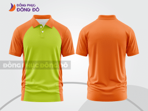 Mẫu thiết kế áo polo basic đồng phục công ty màu cam ctpb544