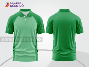 Mẫu thiết kế áo polo basic đồng phục công ty màu xanh lá cây ctpb548