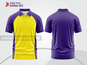 Mẫu thiết kế áo polo basic đồng phục công ty màu tím ctpb554
