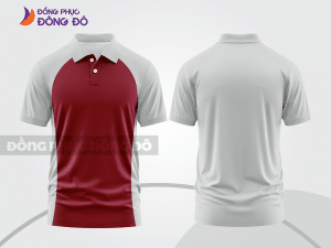 Mẫu thiết kế áo polo basic đồng phục công ty màu đỏ đô ctpb556
