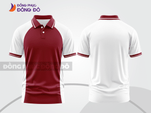Mẫu thiết kế áo polo basic đồng phục công ty màu đỏ đô ctpb565