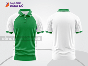 Mẫu thiết kế áo polo basic đồng phục công ty màu xanh lá cây ctpb568