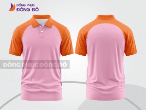 Mẫu thiết kế áo polo basic đồng phục công ty màu hồng phấn ctpb572