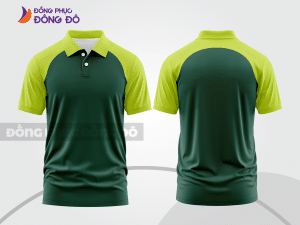 Mẫu thiết kế áo polo basic đồng phục công ty màu xanh rêu ctpb574