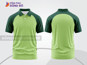 Mẫu thiết kế áo polo basic đồng phục công ty màu xanh nõn chuối ctpb577
