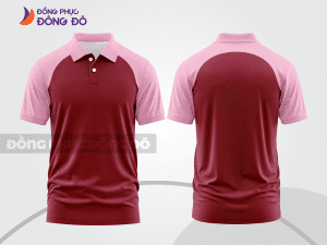 Mẫu thiết kế áo polo basic đồng phục công ty màu đỏ đô ctpb579