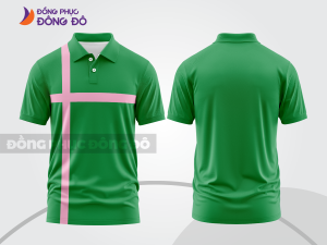 Mẫu thiết kế áo polo basic đồng phục công ty màu xanh lá cây ctpb58