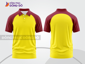 Mẫu thiết kế áo polo basic đồng phục công ty màu vàng ctpb581