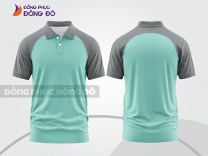 Mẫu thiết kế áo polo basic đồng phục công ty màu xanh ngọc ctpb585