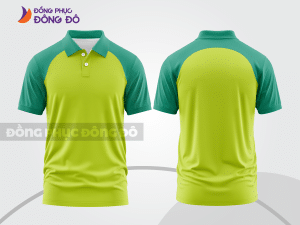 Mẫu thiết kế áo polo basic đồng phục công ty màu xanh nõn chuối ctpb586