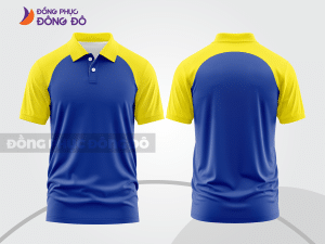 Mẫu thiết kế áo polo basic đồng phục công ty màu xanh dương ctpb589