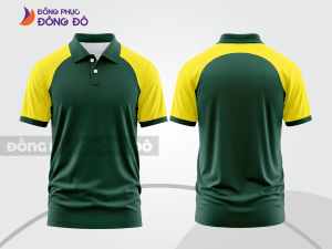 Mẫu thiết kế áo polo basic đồng phục công ty màu xanh rêu ctpb590