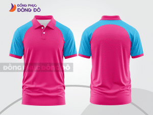 Mẫu thiết kế áo polo basic đồng phục công ty màu hồng đậm ctpb591