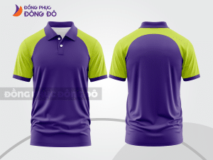 Mẫu thiết kế áo polo basic đồng phục công ty màu tím ctpb593