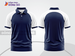 Mẫu thiết kế áo polo basic đồng phục công ty màu xanh tím than ctpb594