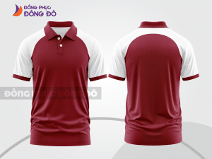 Mẫu thiết kế áo polo basic đồng phục công ty màu đỏ đô ctpb595
