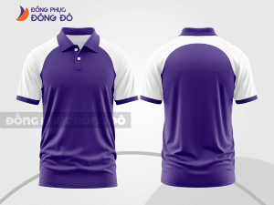 Mẫu thiết kế áo polo basic đồng phục công ty màu tím ctpb596