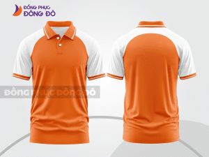 Mẫu thiết kế áo polo basic đồng phục công ty màu cam ctpb599