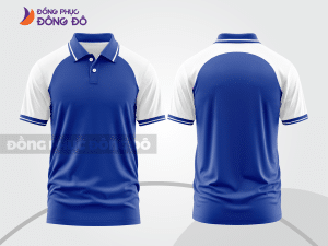 Mẫu thiết kế áo polo basic đồng phục công ty màu xanh dương ctpb600