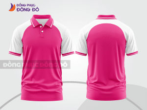 Mẫu thiết kế áo polo basic đồng phục công ty màu hồng đậm ctpb601