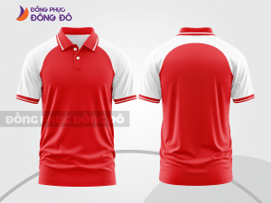 Mẫu thiết kế áo polo basic đồng phục công ty màu đỏ tươi ctpb602