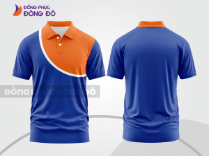 Mẫu thiết kế áo polo basic đồng phục công ty màu xanh dương ctpb607