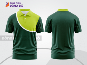Mẫu thiết kế áo polo basic đồng phục công ty màu xanh rêu ctpb610