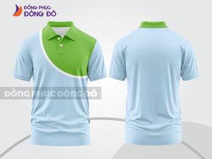 Mẫu thiết kế áo polo basic đồng phục công ty màu xanh da trời ctpb611