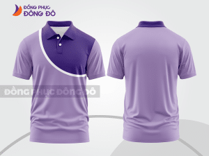 Mẫu thiết kế áo polo basic đồng phục công ty màu tím ctpb618