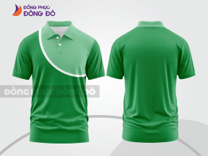 Mẫu thiết kế áo polo basic đồng phục công ty màu xanh lá cây ctpb622