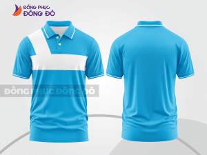 Mẫu thiết kế áo polo basic đồng phục công ty màu xanh da trời ctpb627
