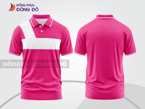 Mẫu thiết kế áo polo basic đồng phục công ty màu hồng đậm ctpb633