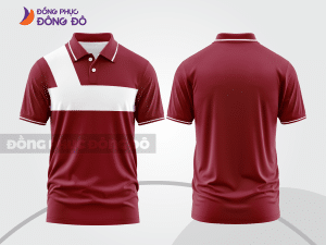 Mẫu thiết kế áo polo basic đồng phục công ty màu đỏ đô ctpb636