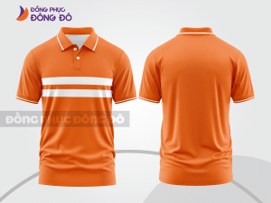 Mẫu thiết kế áo polo basic đồng phục công ty màu cam ctpb64