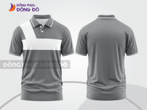 Mẫu thiết kế áo polo basic đồng phục công ty màu ghi xám ctpb640