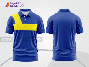 Mẫu thiết kế áo polo basic đồng phục công ty màu xanh dương ctpb645