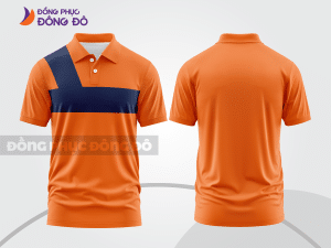 Mẫu thiết kế áo polo basic đồng phục công ty màu cam ctpb646