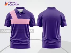 Mẫu thiết kế áo polo basic đồng phục công ty màu tím ctpb649