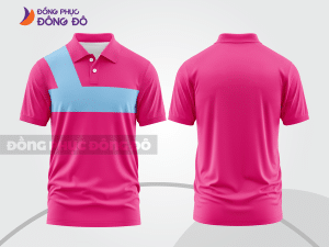 Mẫu thiết kế áo polo basic đồng phục công ty màu hồng đậm ctpb650