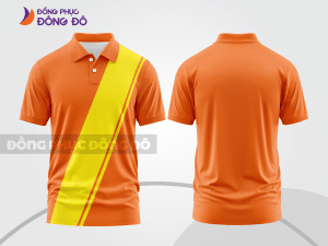 Mẫu thiết kế áo polo basic đồng phục công ty màu cam ctpb657
