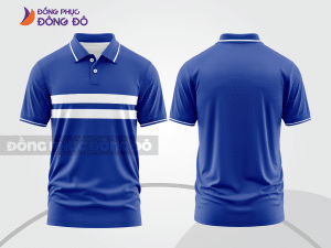 Mẫu thiết kế áo polo basic đồng phục công ty màu xanh dương ctpb66