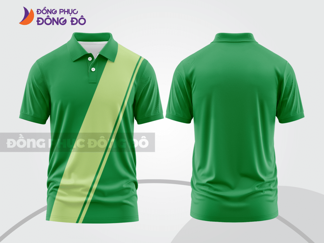 Áo polo đồng phục công ty màu xanh lá ctpb663