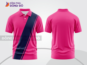 Mẫu thiết kế áo polo basic đồng phục công ty màu hồng đậm ctpb665