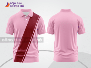 Mẫu thiết kế áo polo basic đồng phục công ty màu hồng phấn ctpb666