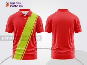 Mẫu thiết kế áo polo basic đồng phục công ty màu đỏ tươi ctpb667